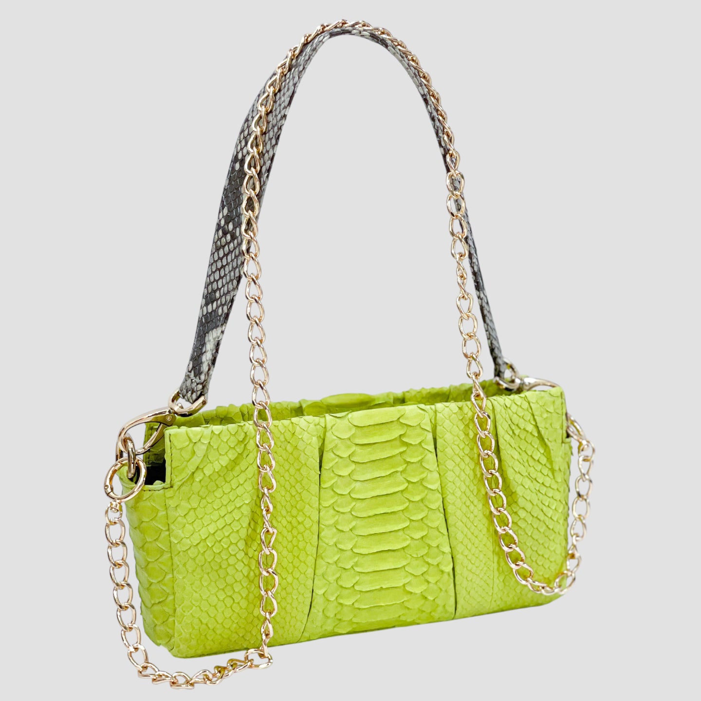 Python leather bag
