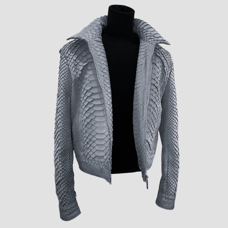 King python leather jacket