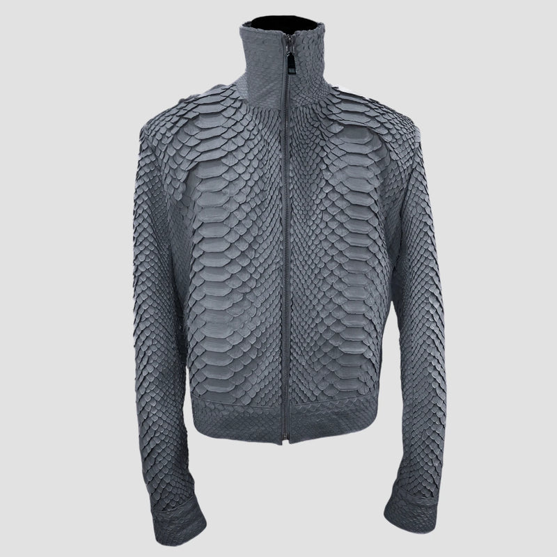 King python leather jacket