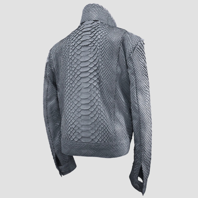 King python leather jacket