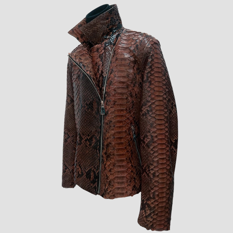 King python leather jacket