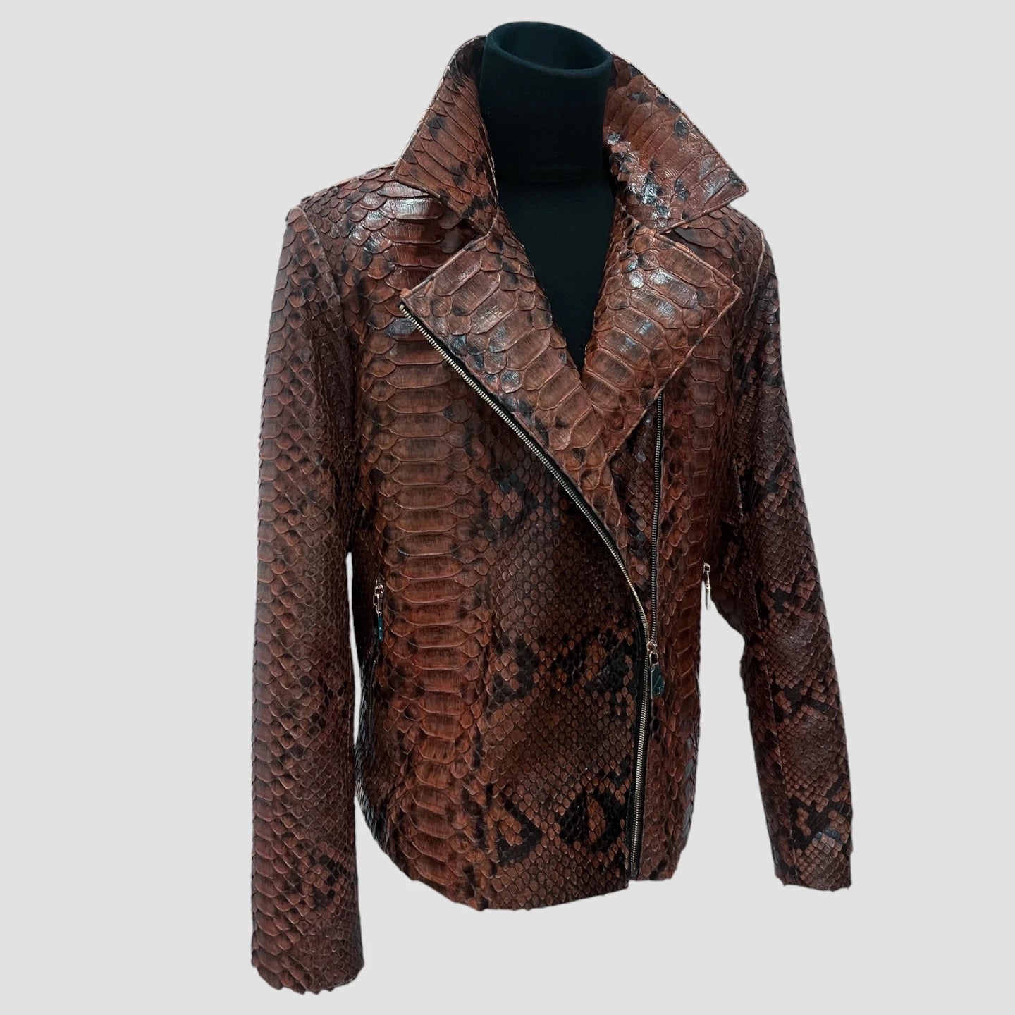 King python leather jacket