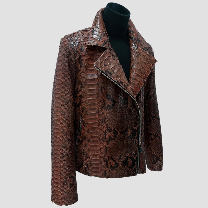 King python leather jacket