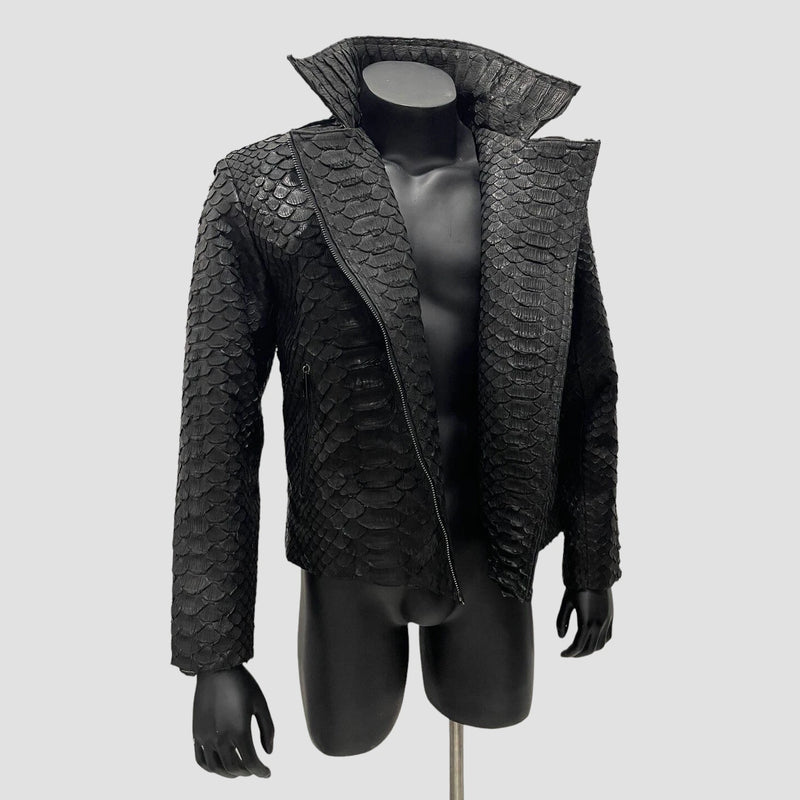 King python leather jacket