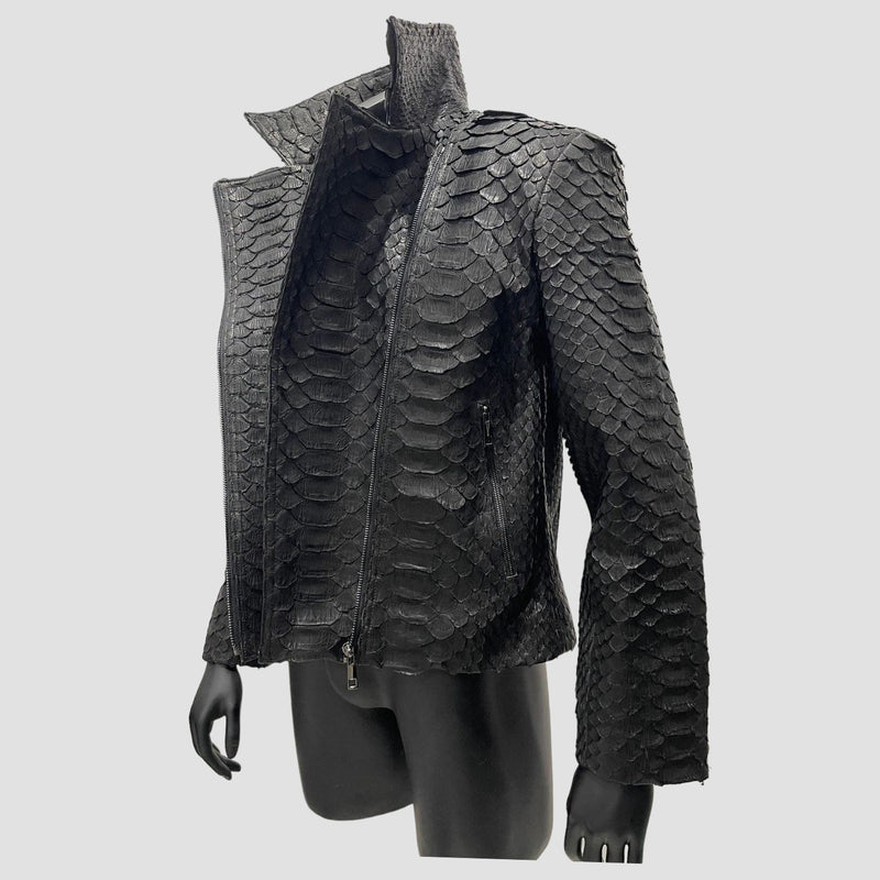 King python leather jacket