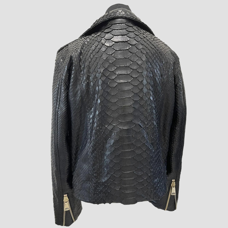King python leather jacket
