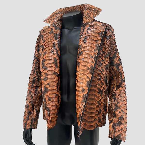 KING PYTHON LEATHER JACKET