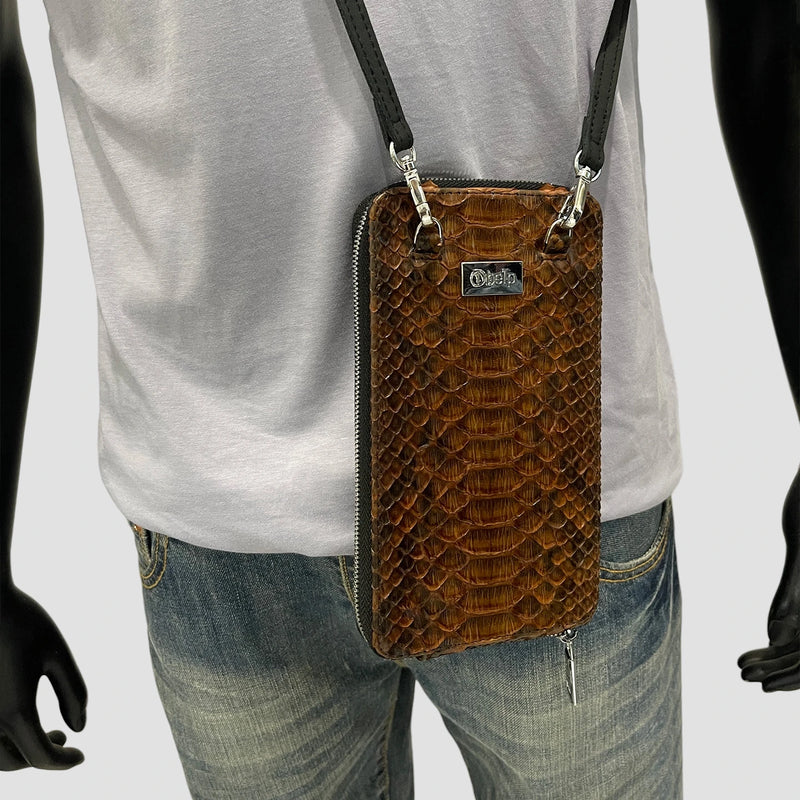 Python leather cellphone case