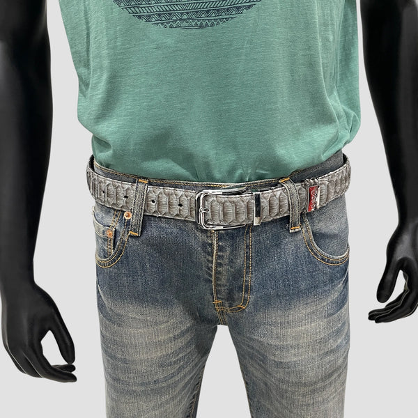 PYTHON LEATHER BELT