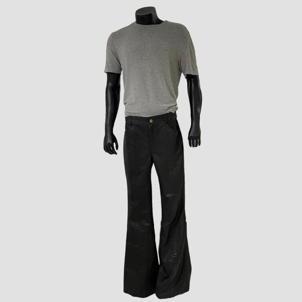 PYTHON LEATHER PANTS