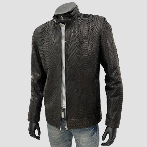 PYTHON LEATHER JACKET
