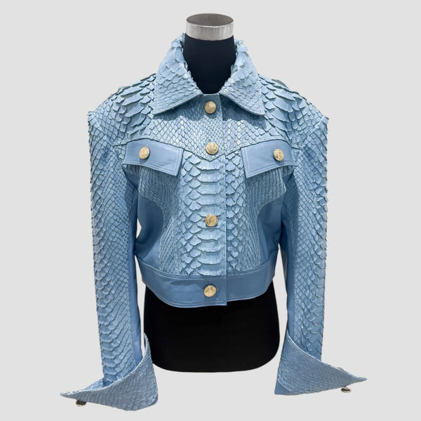 KING PYTHON LEATHER JACKET