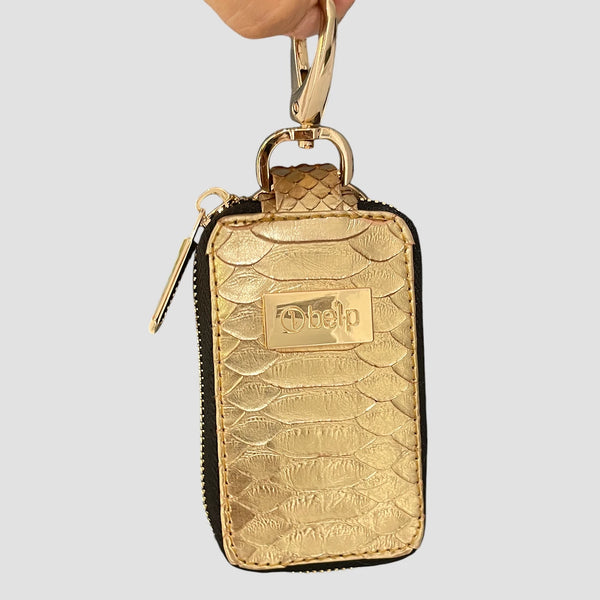 PYTHON LEATHER KEY CASE