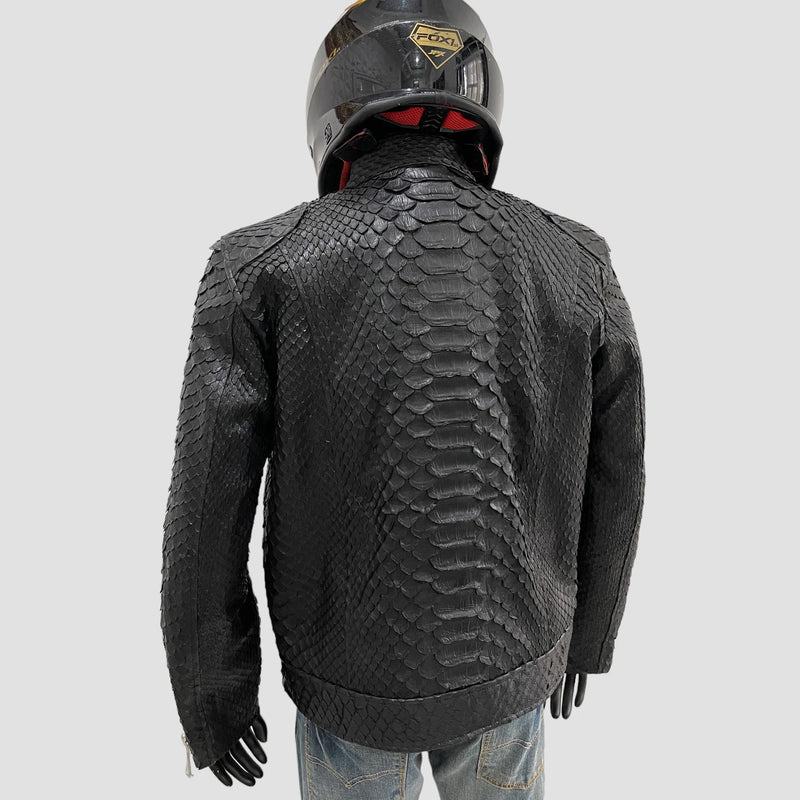 King python leather jacket