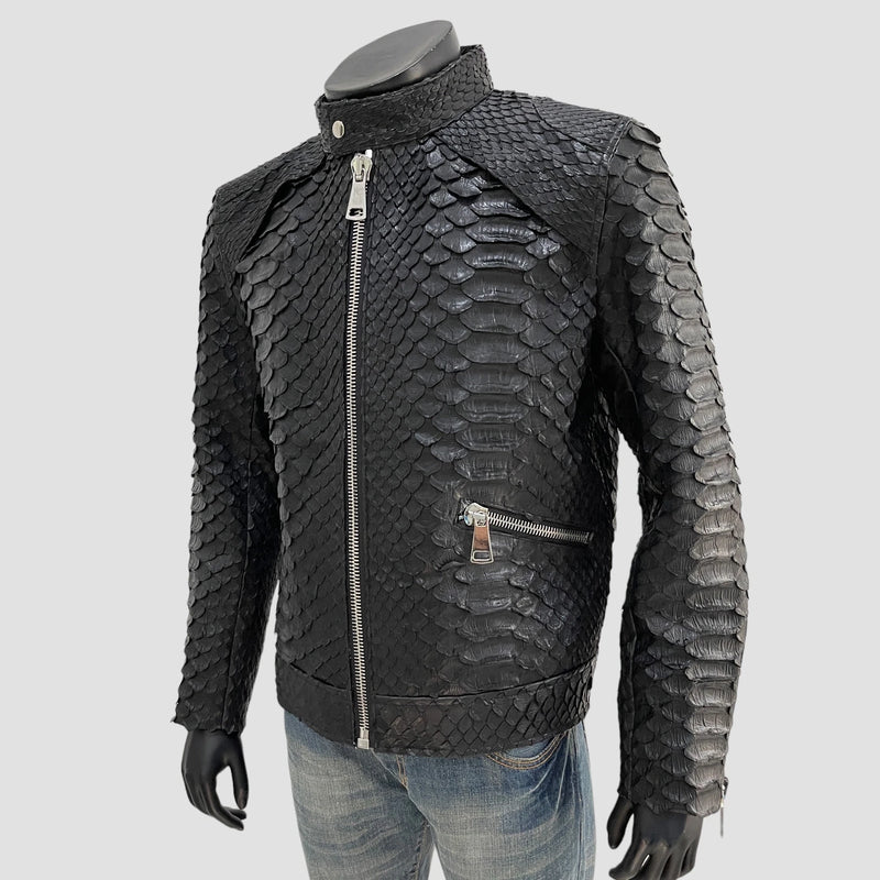 King python leather jacket