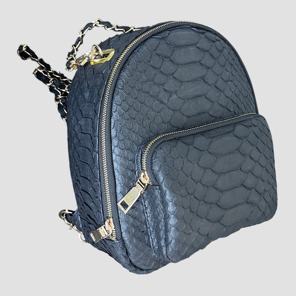 DRAGON PYTHON LEATHER BACKPACK