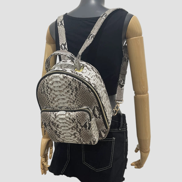 PYTHON LEATHER BACKPACK