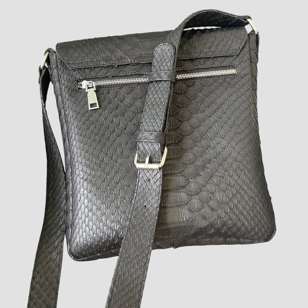 DRAGON PYTHON LEATHER BAG