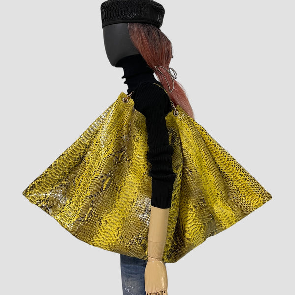 PYTHON LEATHER BAG