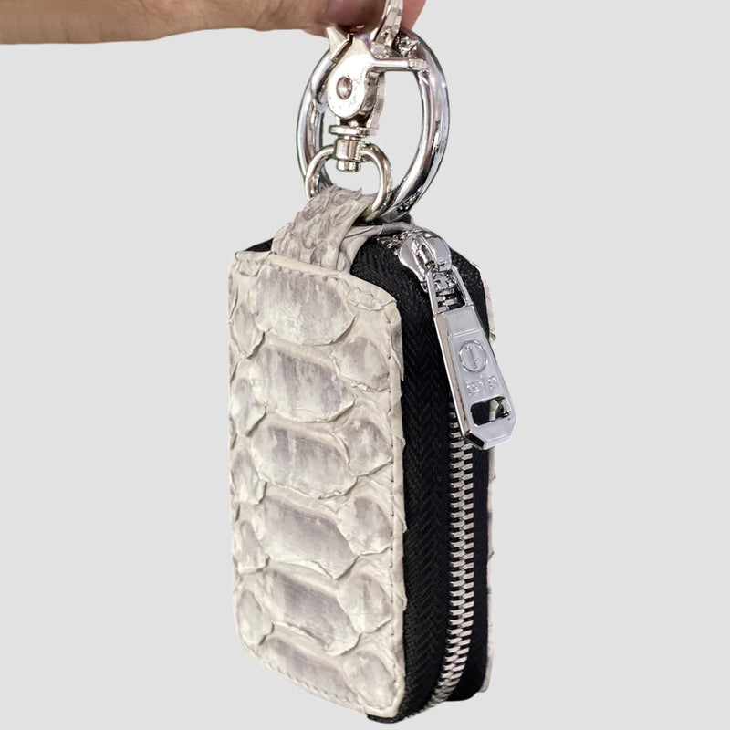 Python leather key case