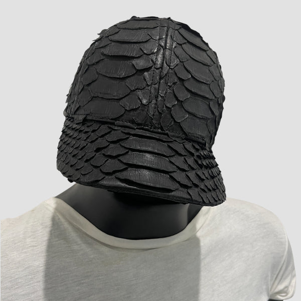 KING PYTHON LEATHER CAP