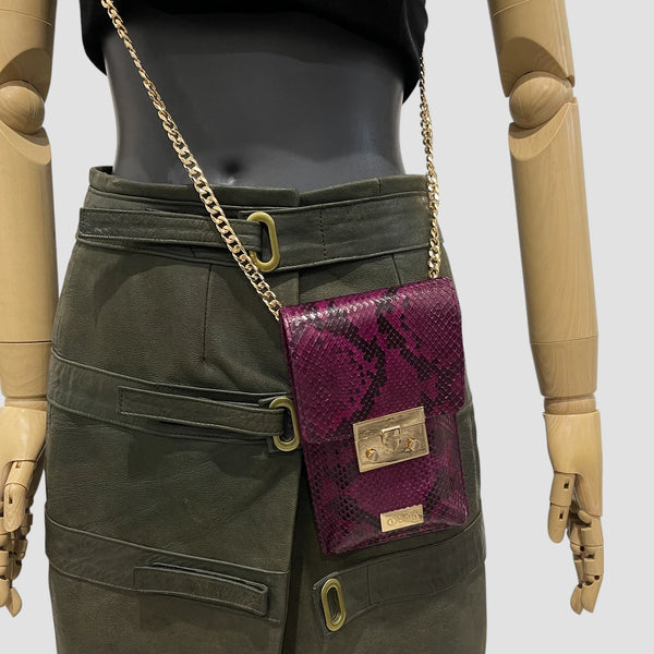 PYTHON LEATHER CELLPHONE CASE