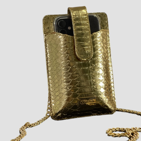 PYTHON LEATHER CELLPHONE CASE