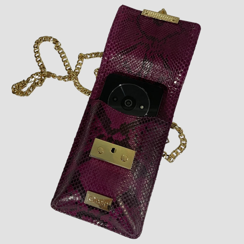 Python leather cellphone case