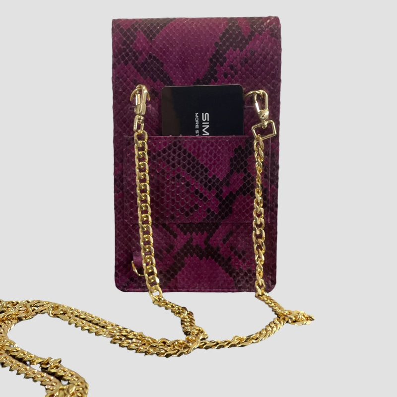 Python leather cellphone case