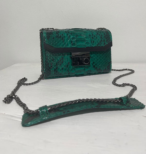 PYTHON LEATHER BAG