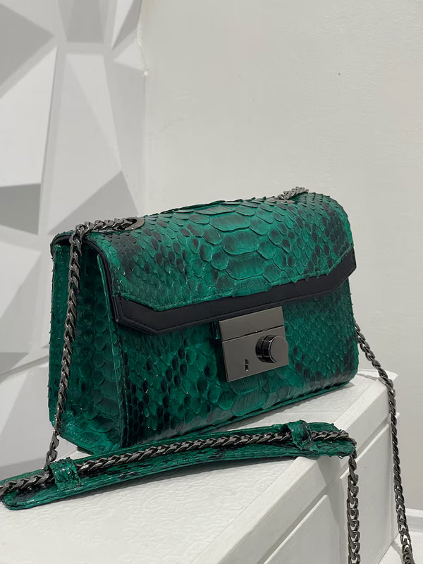 PYTHON LEATHER BAG