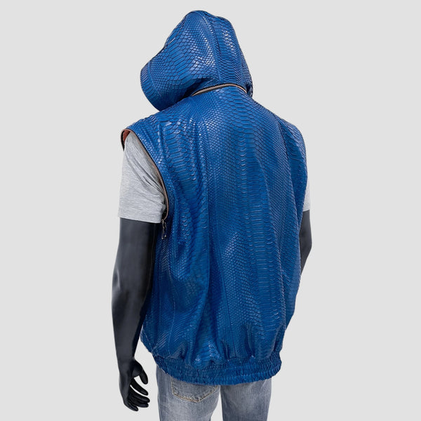 PYTHON LEATHER VEST