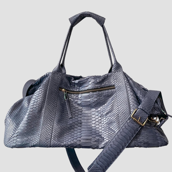 PYTHON LEATHER DUFFEL BAG