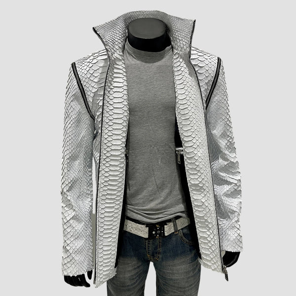 KING PYTHON LEATHER JACKET