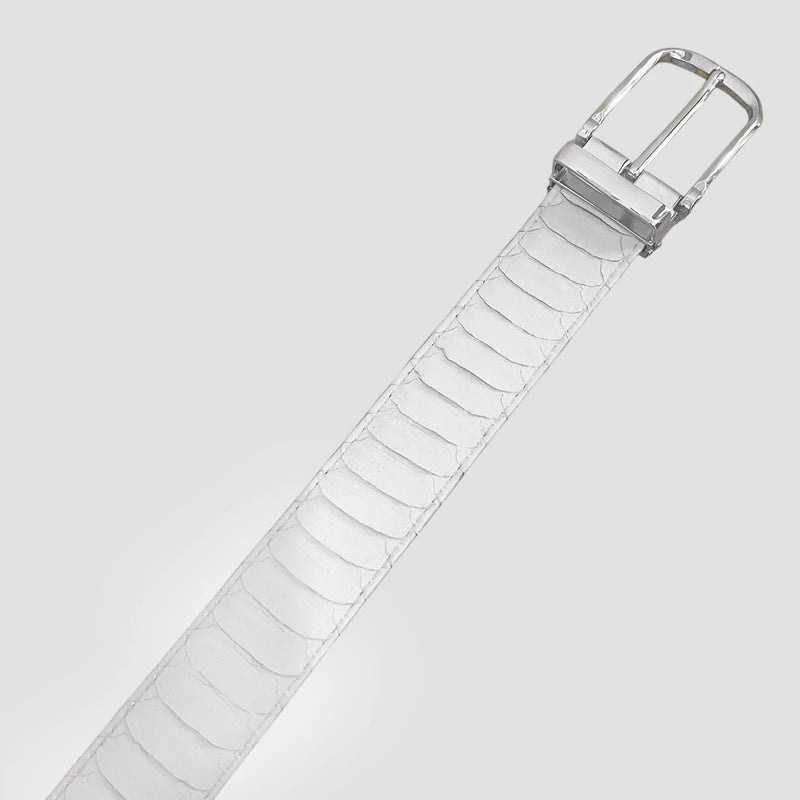 Python leather belt