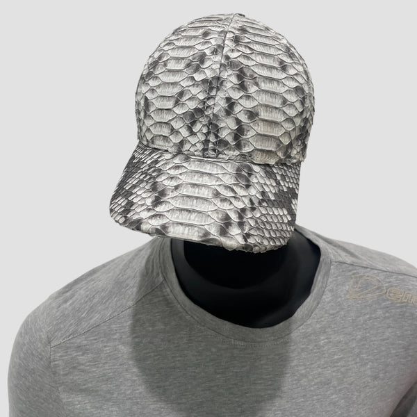 PYTHON LEATHER CAP