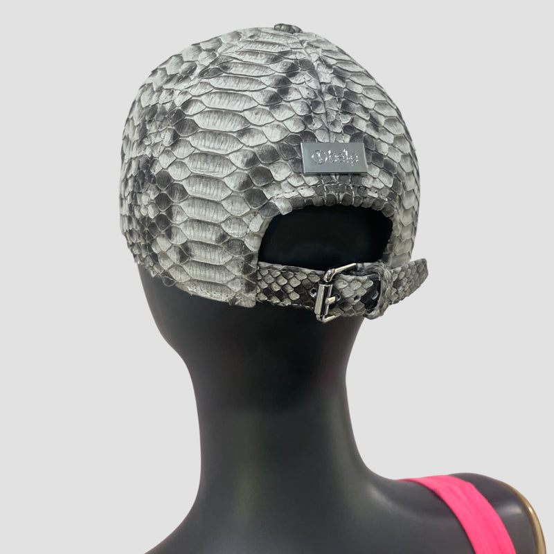 Python leather cap
