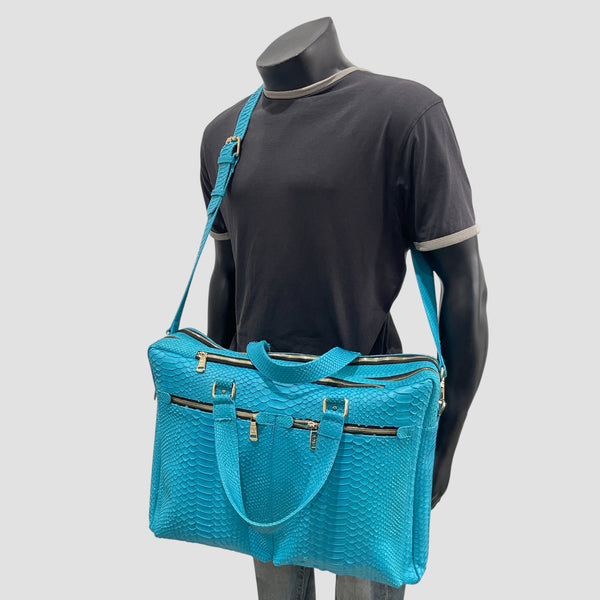 PYTHON LEATHER BRIEFCASE