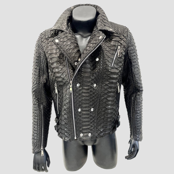 KING PYTHON LEATHER JACKET