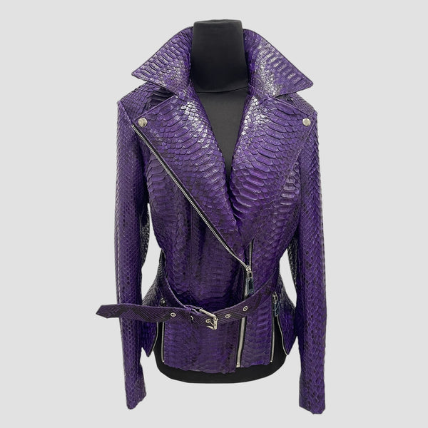 PYTHON LEATHER JACKET