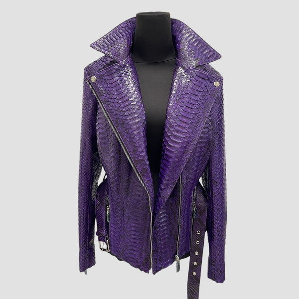 PYTHON LEATHER JACKET