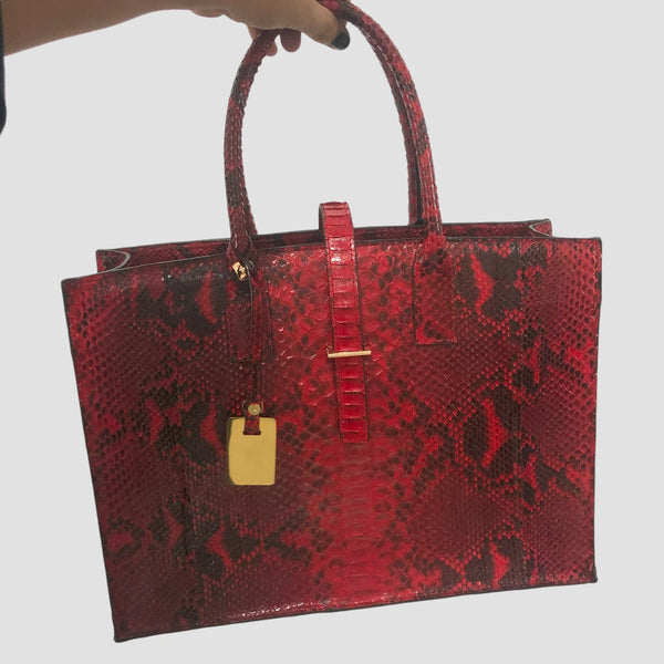 PYTHON LEATHER BAG