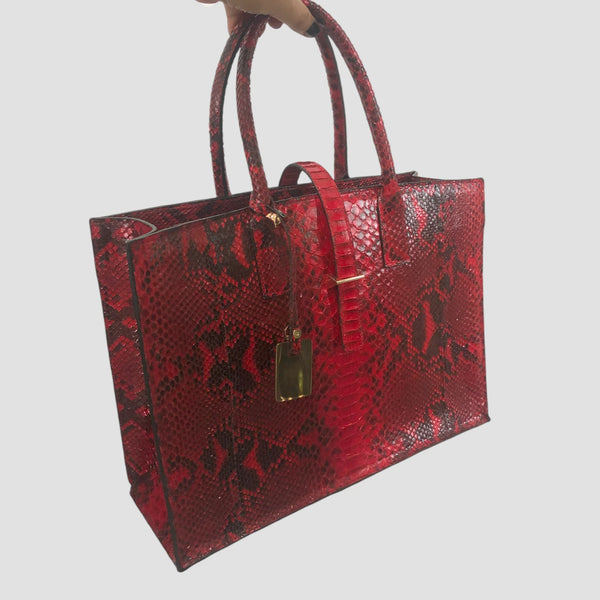 PYTHON LEATHER BAG