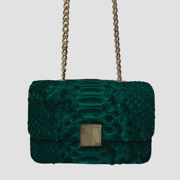KING PYTHON LEATHER BAG