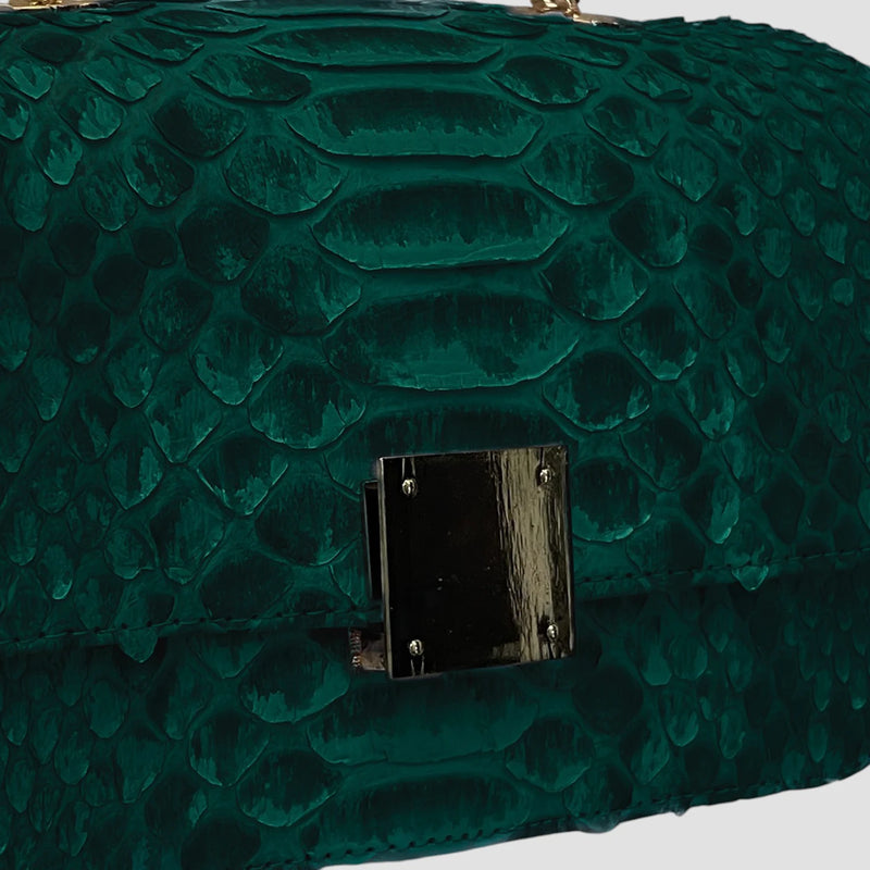King python leather bag