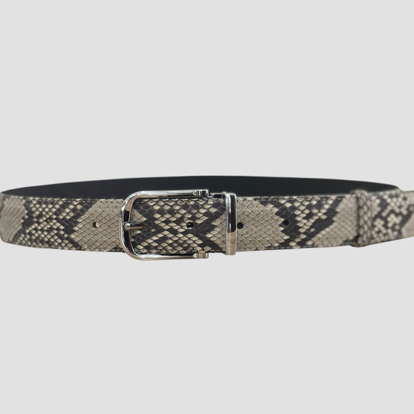 PYTHON LEATHER BELT