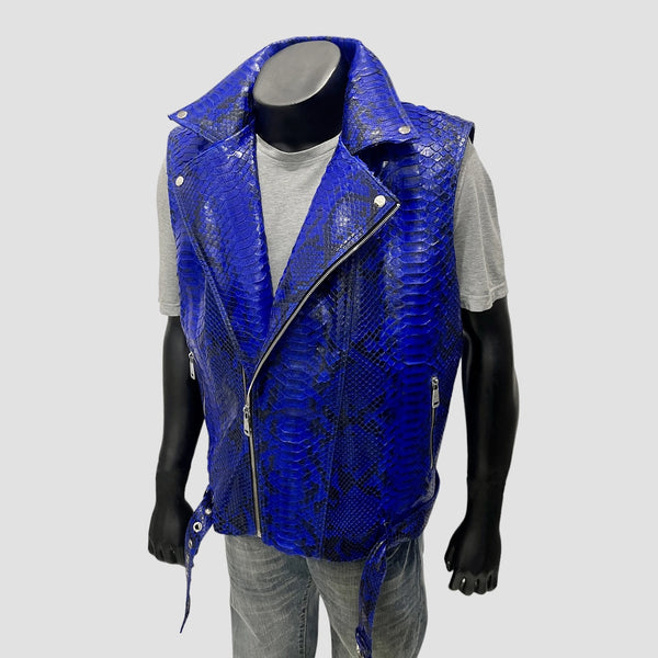 PYTHON LEATHER VEST
