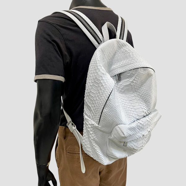 PYTHON LEATHER BACKPACK