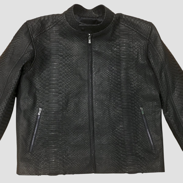 PYTHON LEATHER JACKET