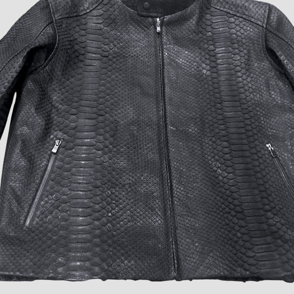 PYTHON LEATHER JACKET